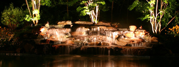 Pond Lights Landscape