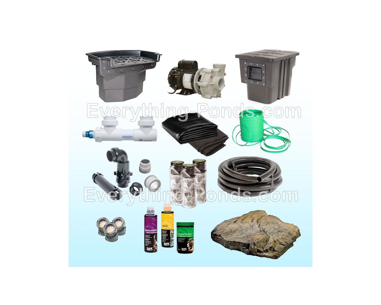 3000 Gallon EP Ecosystem Pond Kit (External Pump)