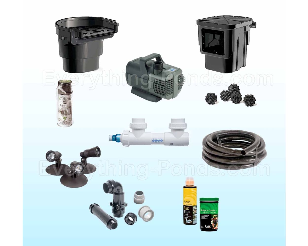 Waterfall pond filter kit discount