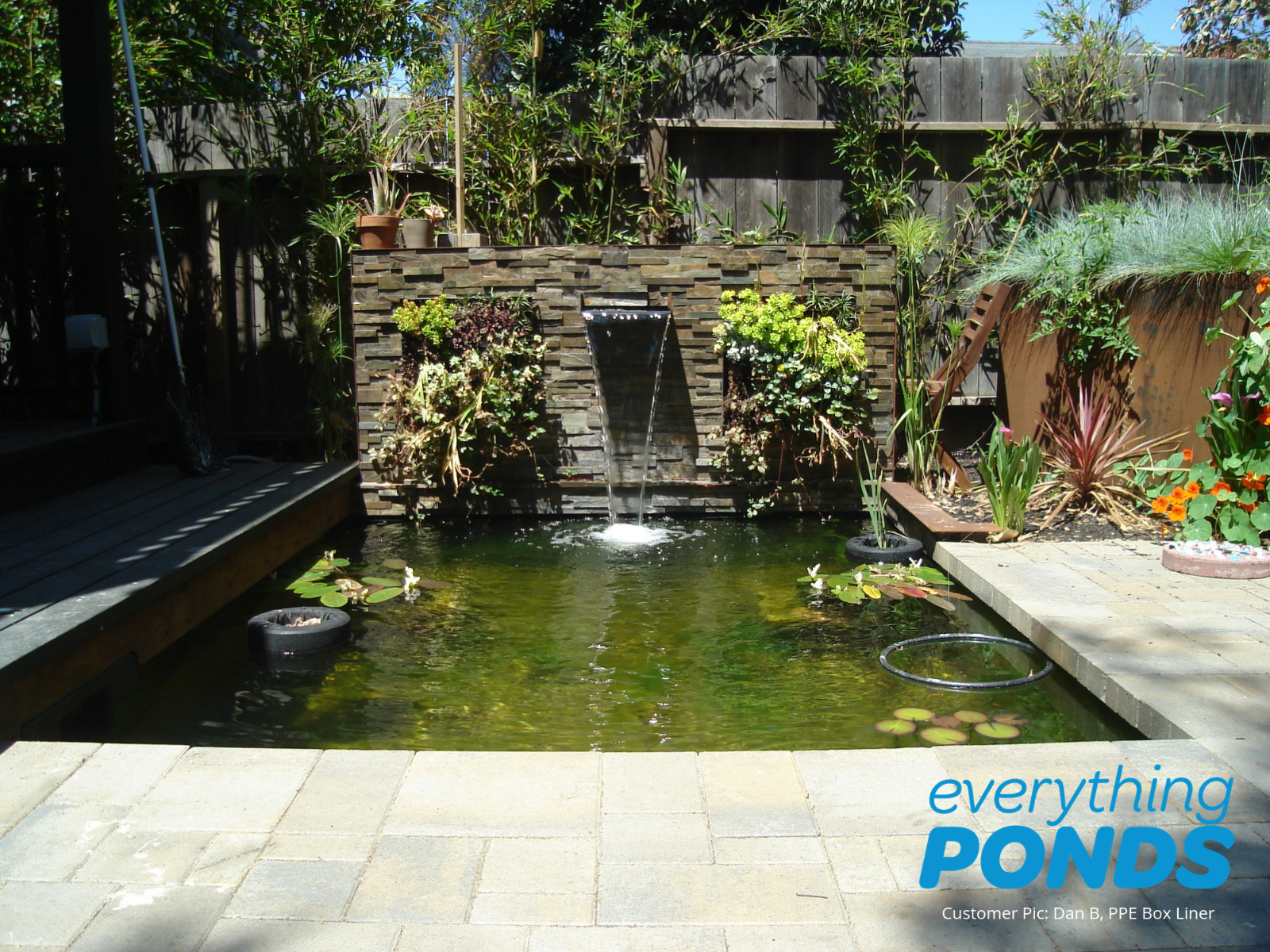 Preformed-pond-liner-insert-custom