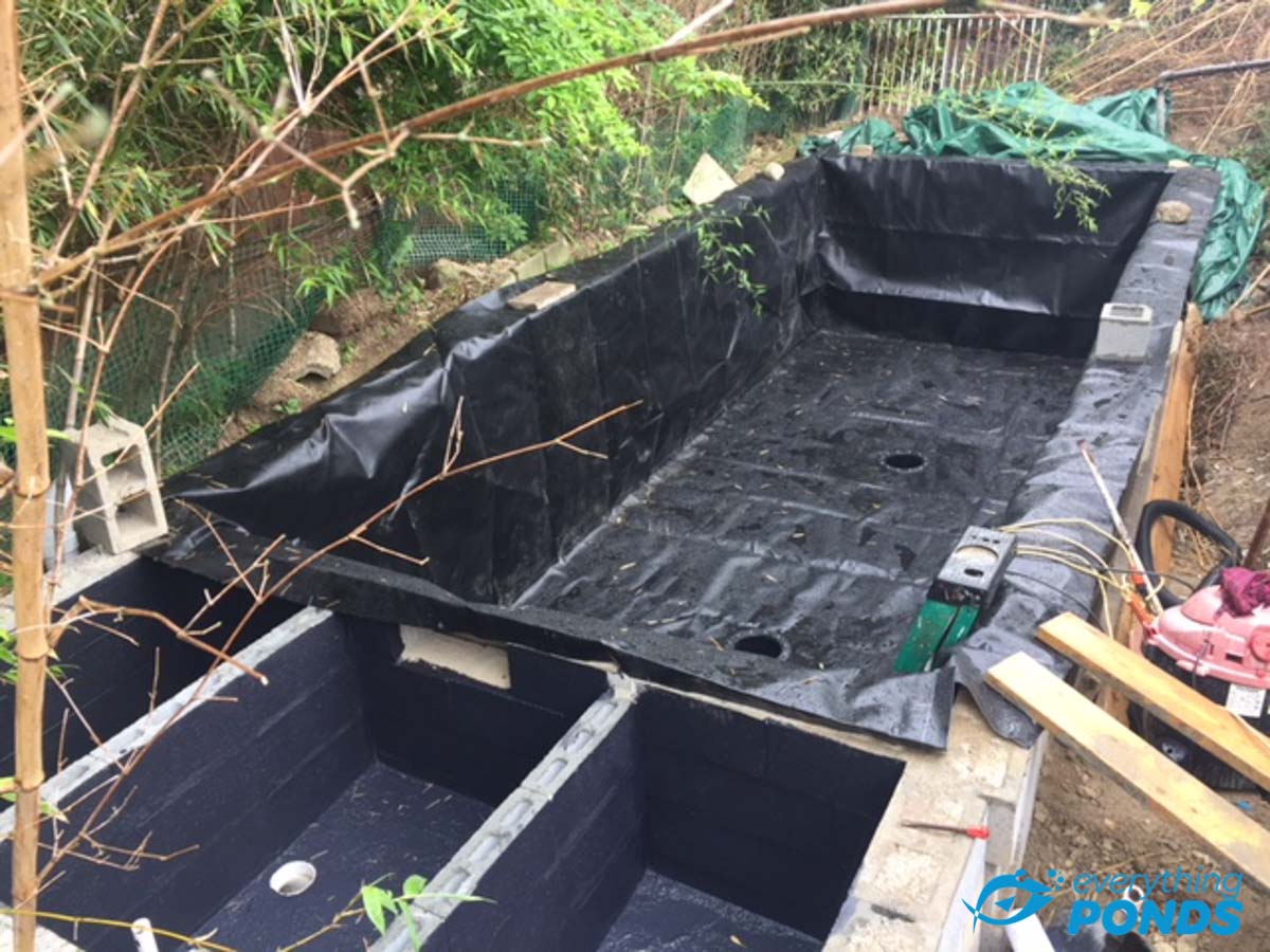 The Fellie 6Mx3M Large Pond Liners Heavy Duty Pond Liner for Raised Pond and Koi Fish Ponds HDPE Flexible Preformed Pond Lining