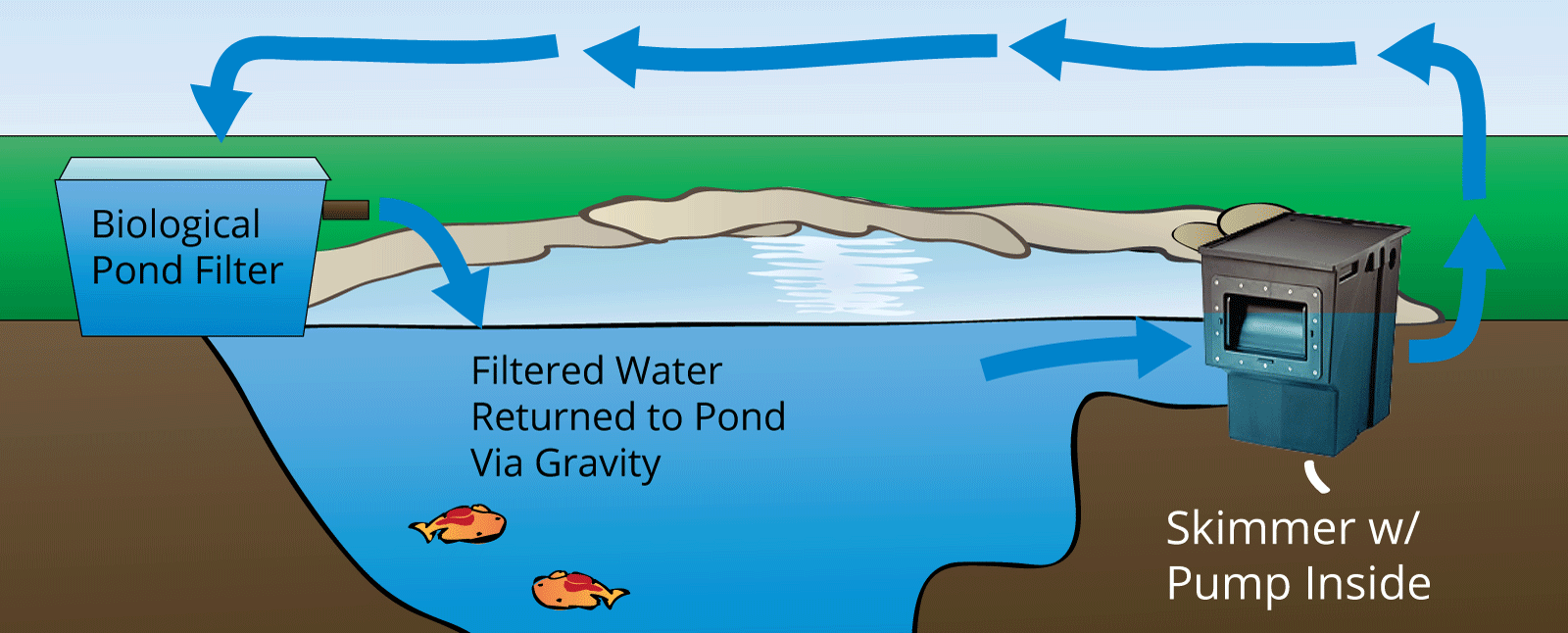 gravity-return-pond-filter