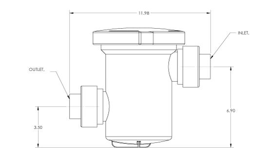 Sequence Strainer basket diagram