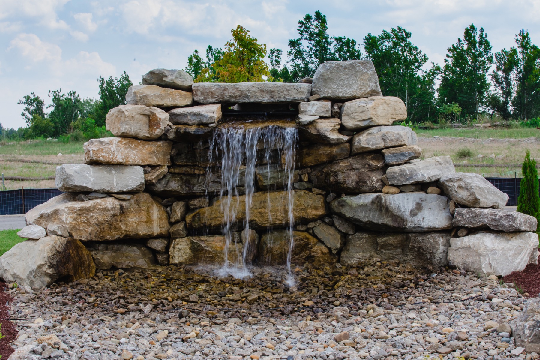 How to build a waterfall for a pond